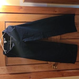 Wide leg blue jeans size 4